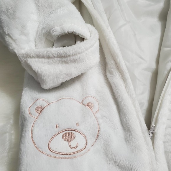 Little by Little Plush Bear Infant Snowsuit - Picture 2 of 7